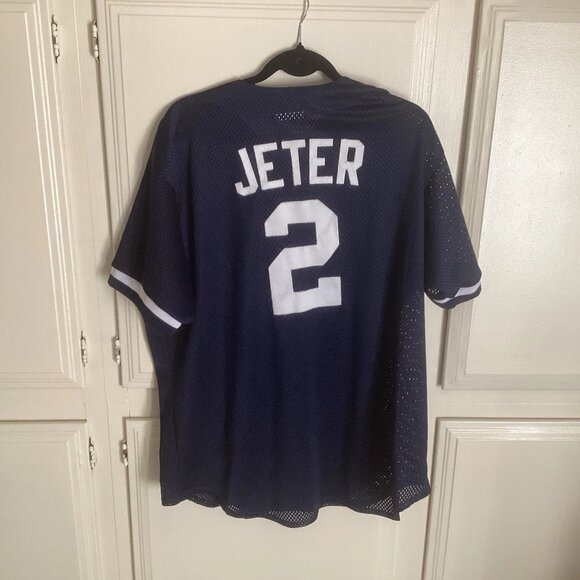 Vintage Derek Jeter New York Yankees Jersey XL Majestic MLB Made In USA - Picture 3 of 6